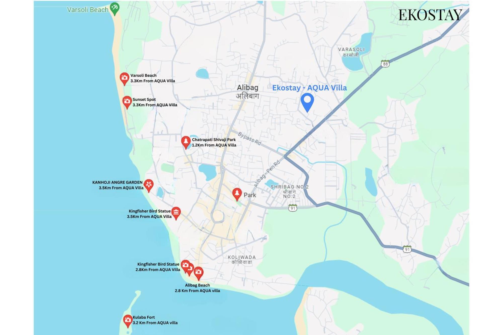 Ekostay - Aqua Villa Alibag Bagian luar foto